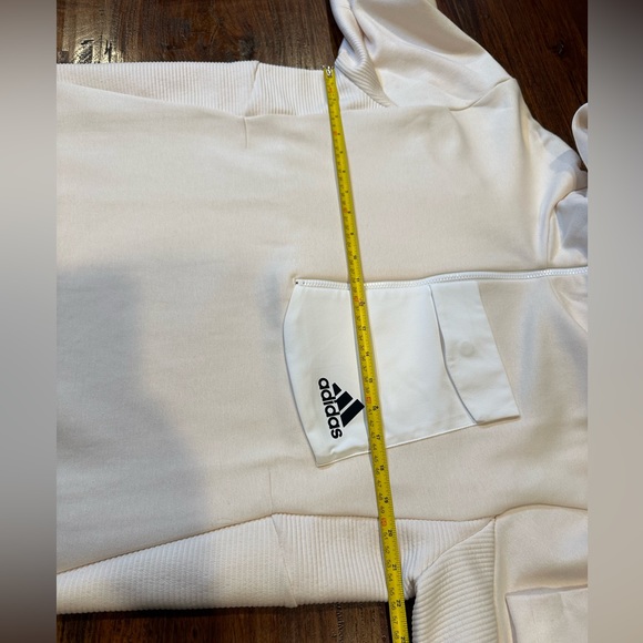 NWT! Adidas Designed for Gameday Hoodie Men Size M HN0408 Wonder White - Picture 16 of 16